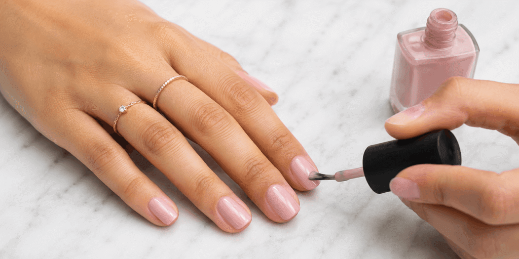 nail polish on gel nails
