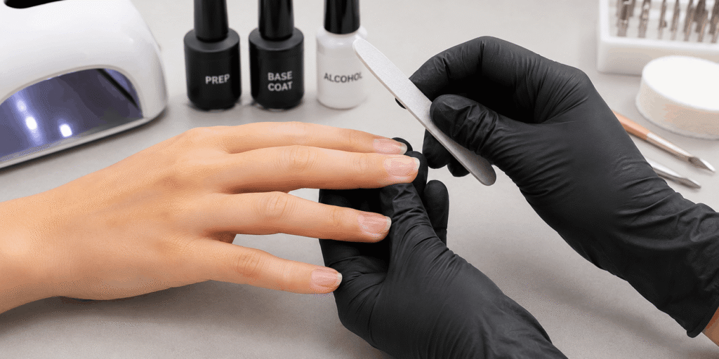 nail polish on gel nails