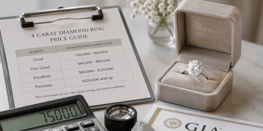 4 carat diamond ring