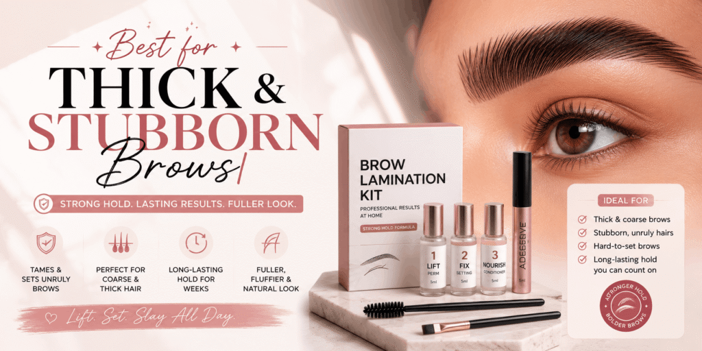 Brow Lamination Kit – Professional brow lamination kit with essential products and tools for styling and setting eyebrows.