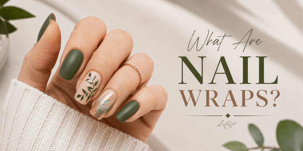 Nail Wraps – Stylish nail wraps featuring colorful patterns and designs for an easy, salon-inspired manicure.