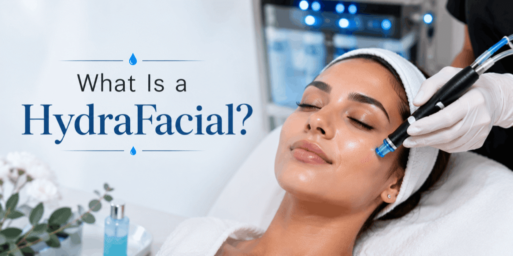 Best HydraFacial Near Me – Professional skincare specialist performing a HydraFacial treatment in a clean, modern beauty clinic.