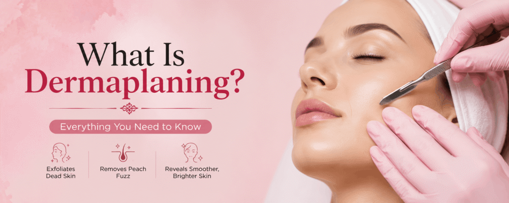 Best Dermaplaning Near Me – Professional esthetician performing a dermaplaning facial treatment in a clean, modern skincare clinic.