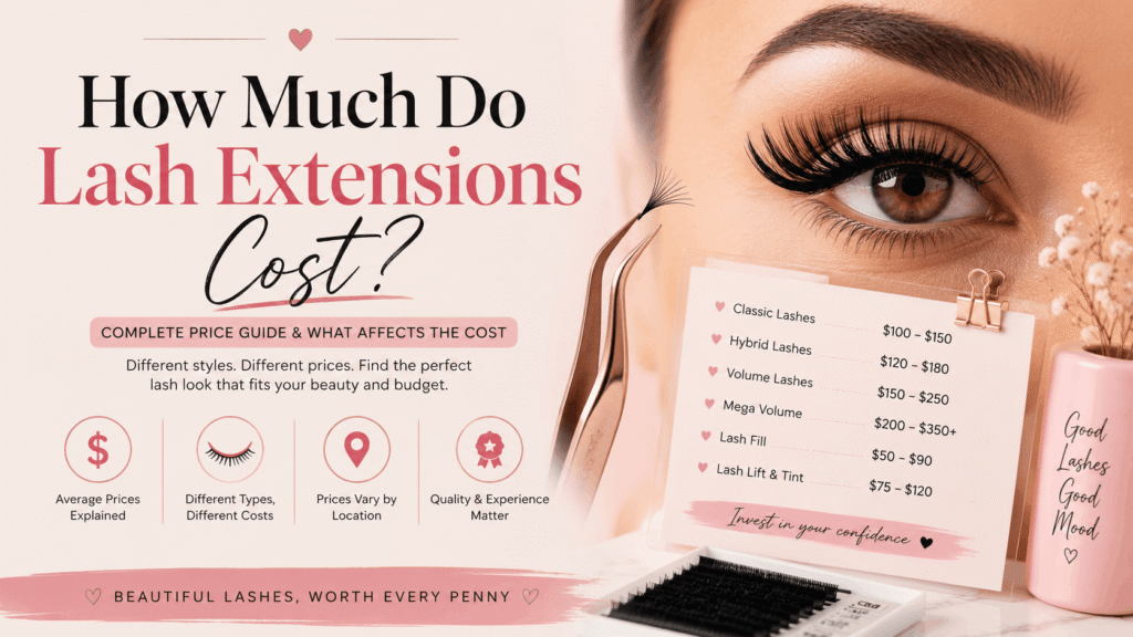 Lashes Near Me – Professional lash technician applying eyelash extensions at a modern beauty salon with high-quality lash products.