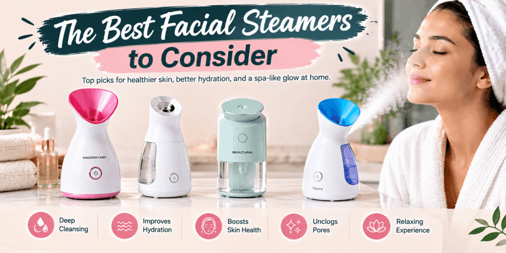 Best facial steamers to consider for at-home skincare, hydration, pore cleansing, and a spa-like experience