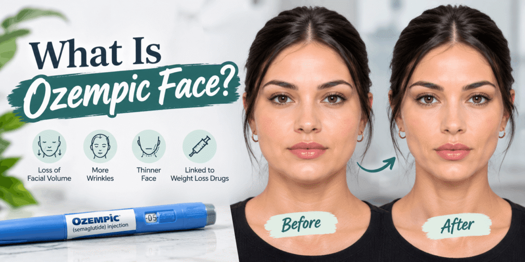 What Is Ozempic Face? Before and after facial changes associated with rapid weight loss