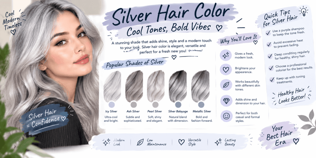 silver hair color