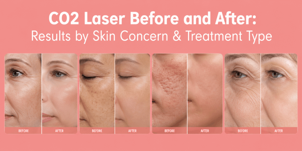 co2 laser before and after