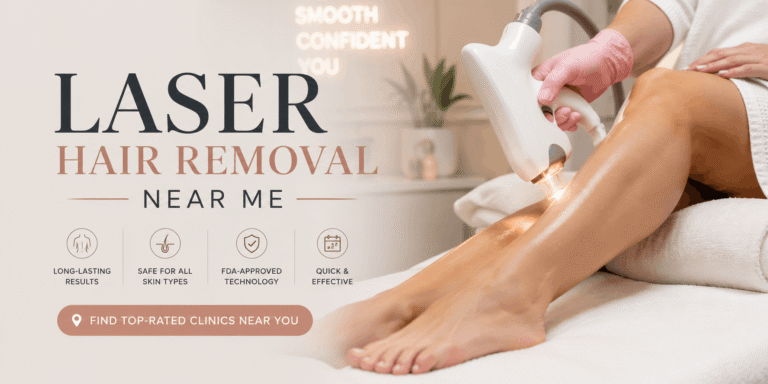 Laser Hair Removal Near Me – Professional laser hair removal treatment performed by a trained specialist in a clean, modern clinic.