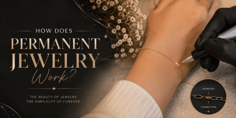Permanent Jewelry – Delicate permanent bracelet featuring a minimalist chain design for everyday wear.