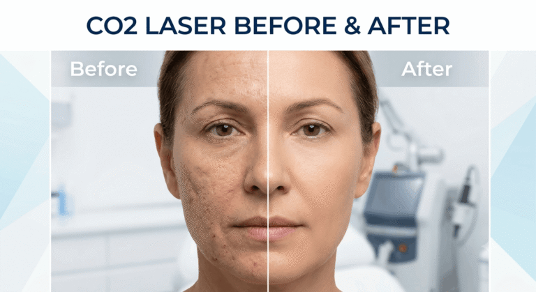 co2 laser before and after