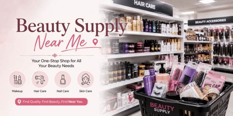 Beauty Supply Store Near Me – Local beauty supply store stocked with makeup, skincare, haircare, nail products, and beauty essentials.