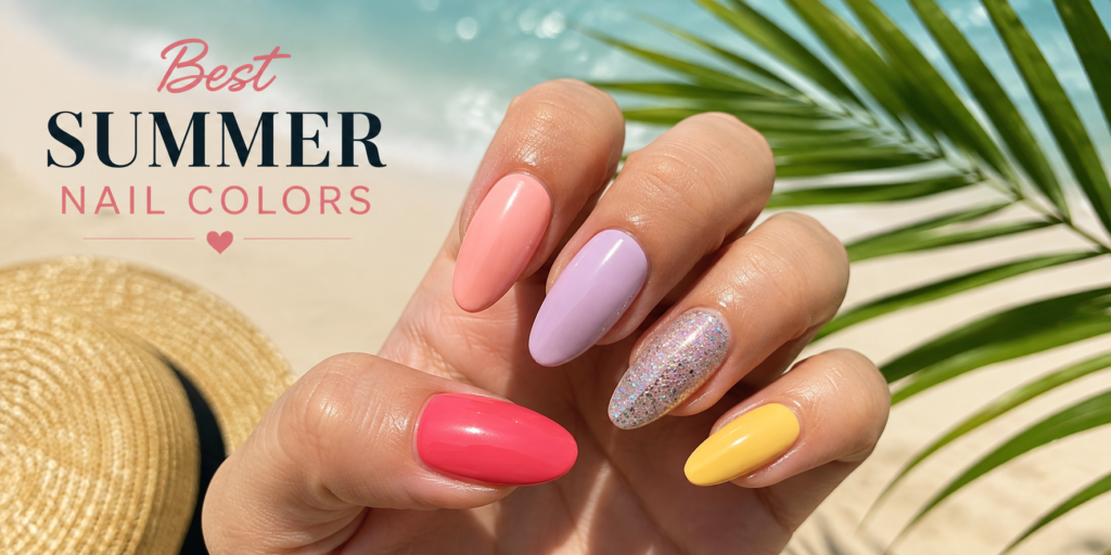 Summer Nails – Colorful summer nail designs featuring bright shades, tropical patterns, and trendy seasonal manicure ideas.