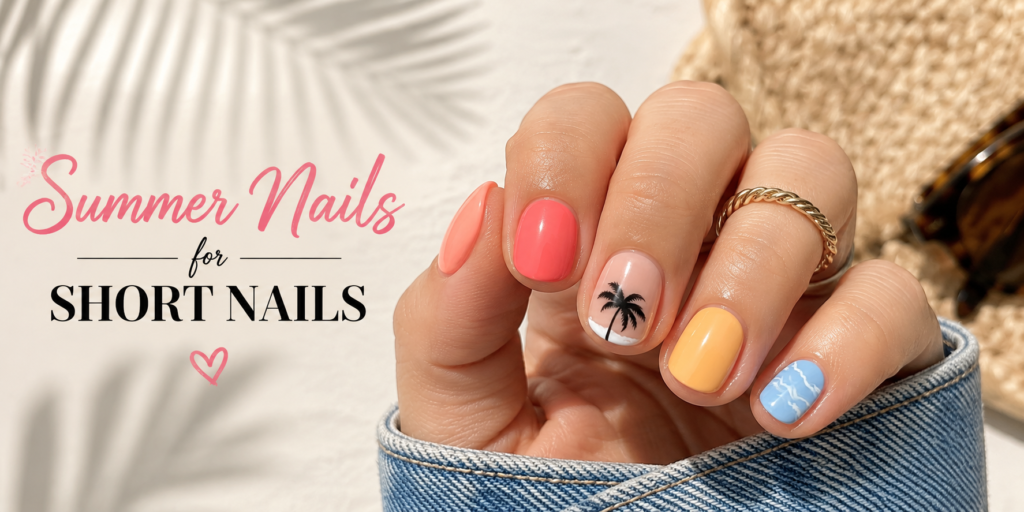 Summer Nails – Colorful summer nail designs featuring bright shades, tropical patterns, and trendy seasonal manicure ideas.
