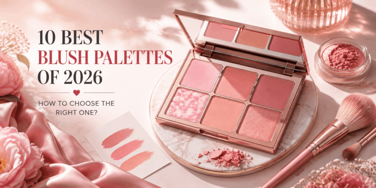 10 best blush palettes in pink shades with makeup brush
