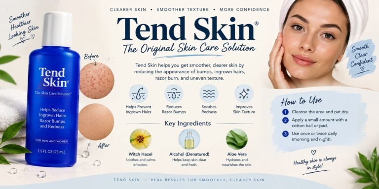 Tend Skin skincare solution for reducing ingrown hairs, razor bumps, redness, and uneven skin texture